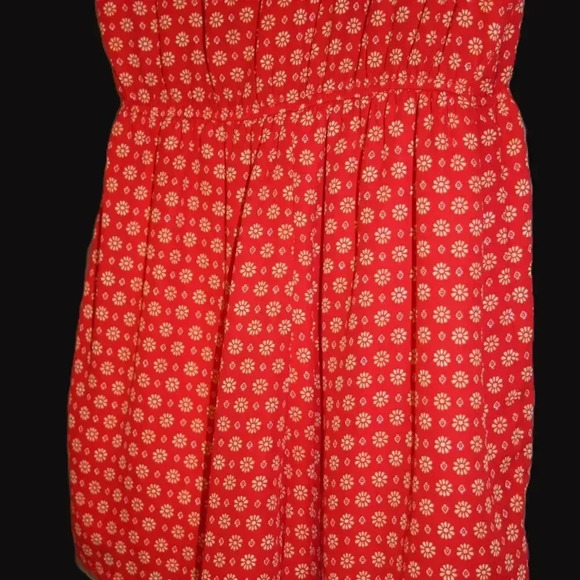 Vibrant Red Romper with lined shorts - Picture 8 of 13